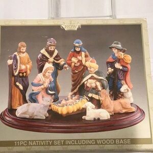 Nativity Scene Figurine Set 11 piece